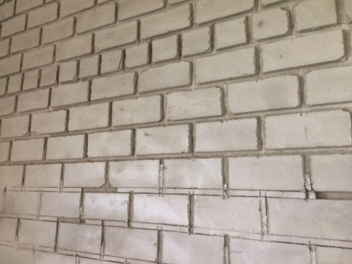 ⭐︎施工事例　エイジング塗装　モルタル造形　壁面レンガ2