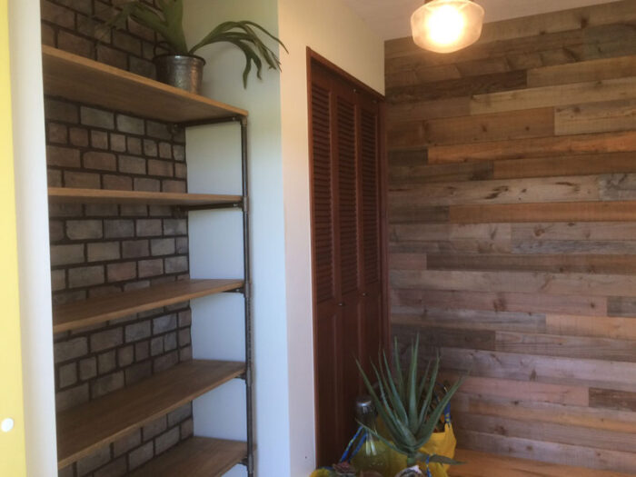 ⭐︎施工事例　エイジング塗装　モルタル造形　壁面レンガ6