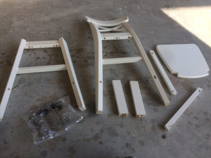 施工事例　エイジング塗装　椅子　リペイント1