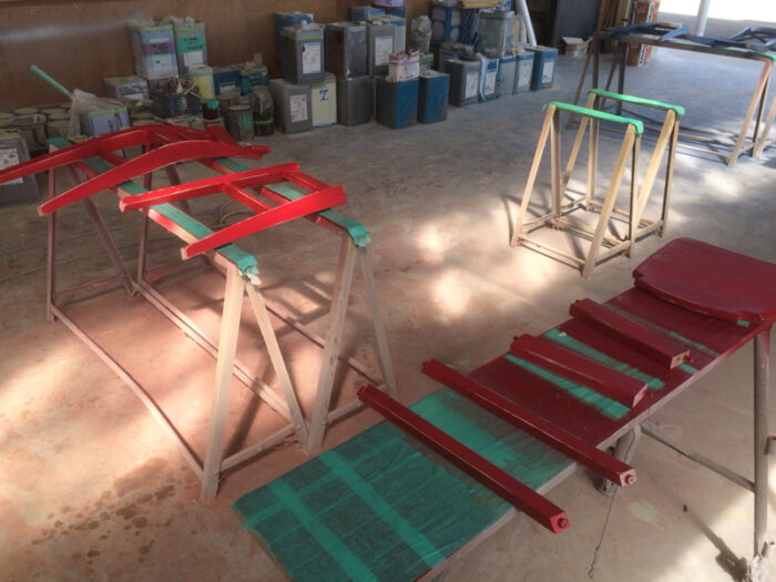 施工事例　エイジング塗装　椅子　リペイント4