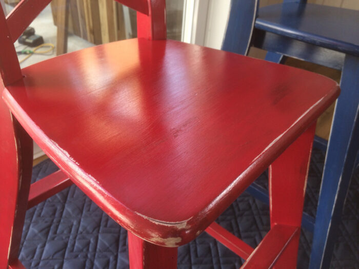 施工事例　エイジング塗装　椅子　リペイント7