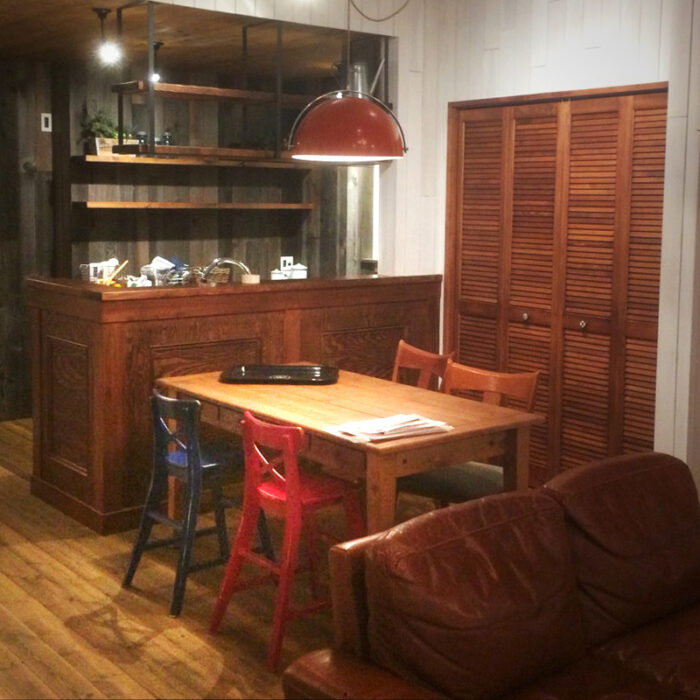 施工事例　エイジング塗装　椅子　リペイント9