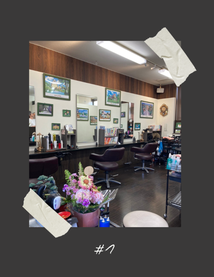 sakura hair design 壁塗り替え1