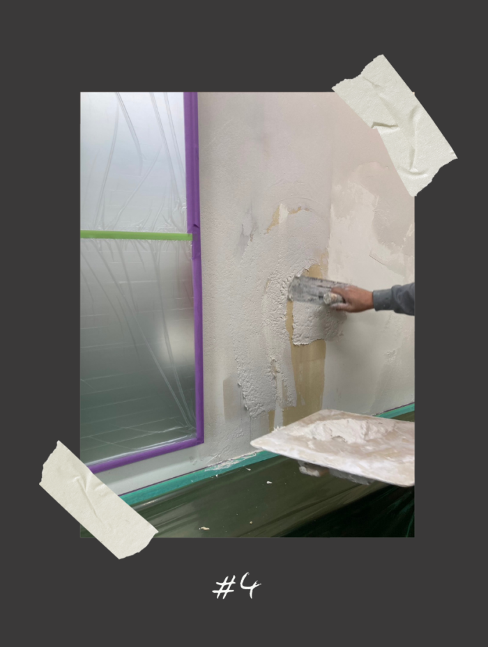 sakura hair design 壁の塗り替え 漆喰4